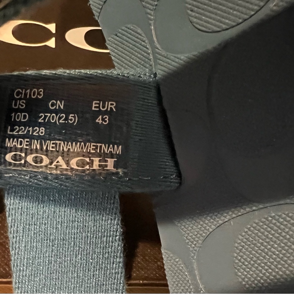 Coach Sport Sandals Sz-10D Blue Jay NIB MSRP-$180 - Picture 5 of 7